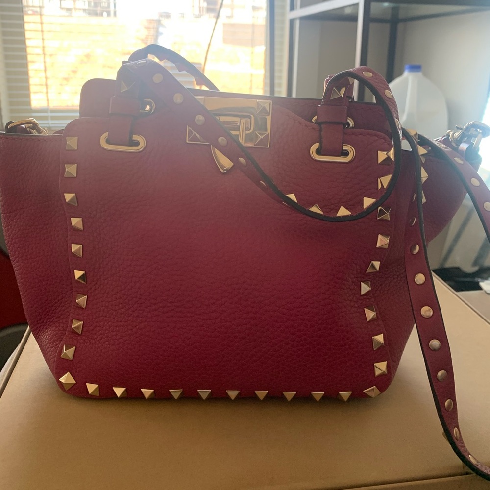 Valentino Garavani rockstud trapeze bag